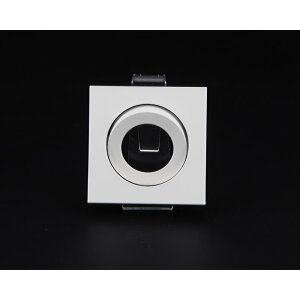 Sytemkomponenten, Rahmen für Lesath eckig, weiß, Tiefe: 90 mm, Breite: 90 mm, Höhe: 22 mm