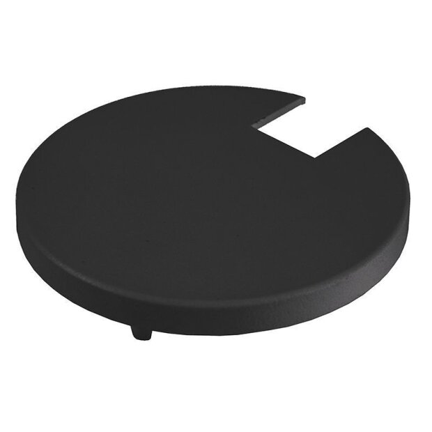 Sytemkomponenten, Abdeckung Kühlkörper Schwarz für Serie Uni II, Höhe: 18 mm, Durchmesser: 82 mm