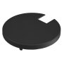 Sytemkomponenten, Abdeckung Kühlkörper Schwarz für Serie Uni II, Höhe: 18 mm, Durchmesser: 82 mm