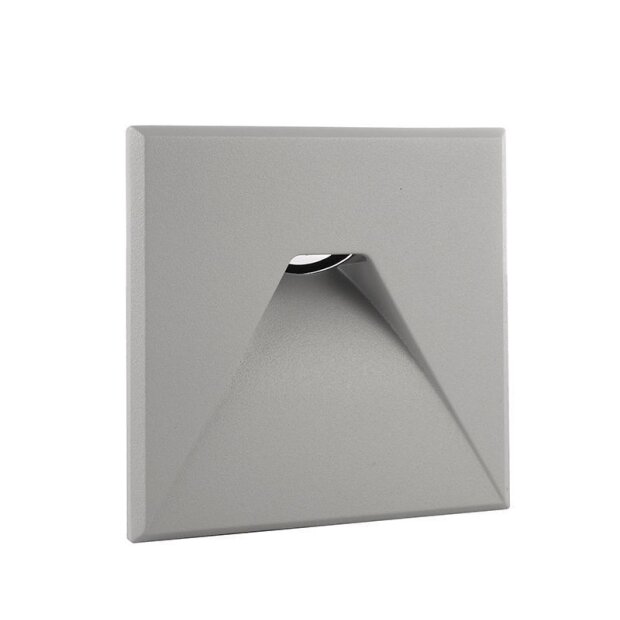 Sytemkomponenten, Abdeckung silber grau eckig für Light Base COB Indoor (563000), Tiefe: 85 mm, Brei
