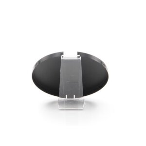 Sytemkomponenten, Abdeckung Kühlkörper Schwarz für Serie Uni II Max, Höhe: 8 mm, Durchmesser: 103 mm
