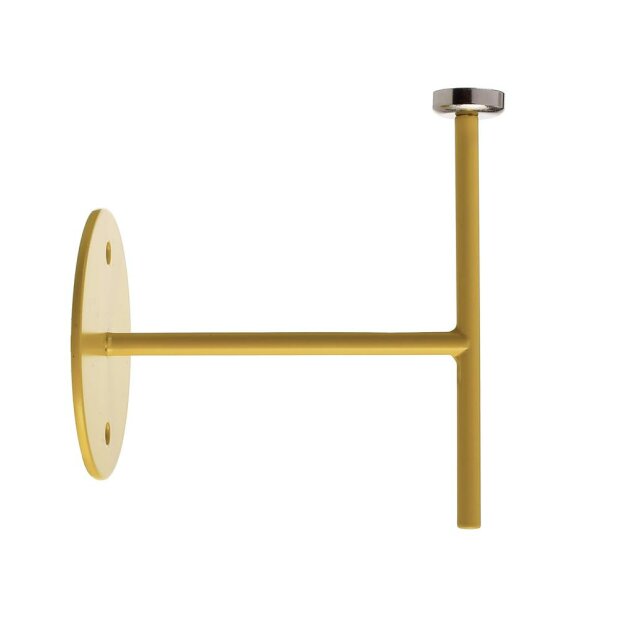Sytemkomponenten, Wandhalter für Magnetleuchte Miram Gelb, Breite: 85 mm, Höhe: 96 mm