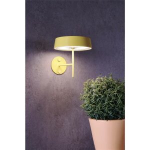 Sytemkomponenten, Wandhalter für Magnetleuchte Miram Gelb, Breite: 85 mm, Höhe: 96 mm