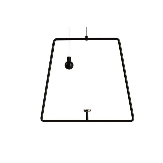 Sytemkomponenten, Pendel für Magnetleuchte Miram Schwarz, Breite: 205 mm, Höhe: 185 mm