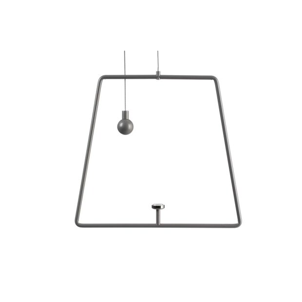Sytemkomponenten, Pendel für Magnetleuchte Miram Grau, Breite: 205 mm, Höhe: 185 mm