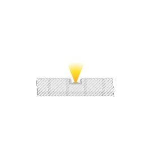 Profil, U-Profil flach AU-01-10, 10 - 11,3 mm LED Stripes, Aluminium, Silber, Gebürstet, Tiefe: 2000