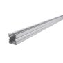 Profil, U-Profil hoch AU-02-08, 8 - 9,3 mm LED Stripes, Aluminium, Silber, Eloxiert, Tiefe: 3000 mm,