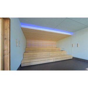 Profil, U-Profil hoch AU-02-15, 15 - 16,3 mm LED Stripes, Aluminium, Schwarz, Eloxiert, Tiefe: 2000