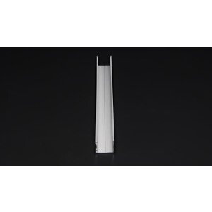 Profil, U-Profil hoch AU-02-20, 20 - 21,3 mm LED Stripes, Aluminium, Silber, Eloxiert, Tiefe: 2000 m