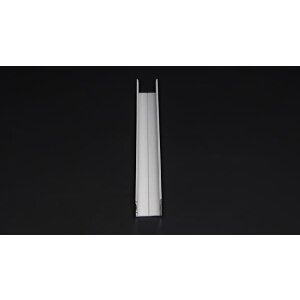 Profil, U-Profil hoch AU-02-20, 20 - 21,3 mm LED Stripes, Aluminium, Silber, Eloxiert, Tiefe: 3000 m