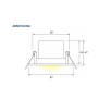 ALL-IN-ONE EINBAUSTRAHLER SCHWENKBAR LICHTFARBEINSTELLBAR SPA44-6W-XW 3 Lichtfarben