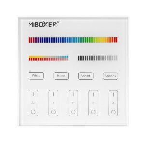 MiBoxer 2.4GHz Wandsteuerung | RGB + CCT | 4 Zone |...