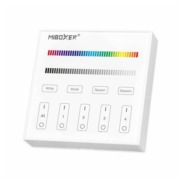 MiBoxer 2.4Ghz Wandsteuerung | RGBW | 4 zone | Gehäusefarbe: weiß l Model B3