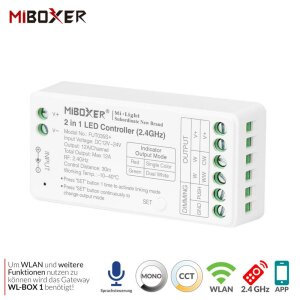 MiBoxer 2in1 Controller | Einzelfarbe & CCT | 4 anal...