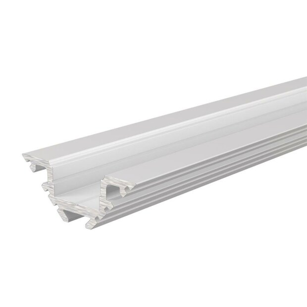 Profil, Eck-Profil AV-01-10, 10 - 11,3 mm LED Stripes, Aluminium, Weiß, Tiefe: 2000 mm, Breite: 29.5