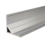 Profil, Eck-Profil AV-03-12, 12 - 13,3 mm LED Stripes, Aluminium, Silber, Eloxiert, Tiefe: 2500 mm,