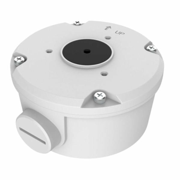 BALTER X Kleine Anschlussdose / Mini Junction Box für Außenkameras mit Fixbrennweite und runder Wandhalterung