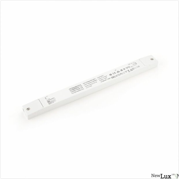NewLux LED Trafo ultraslim SELV, 24V, 0-100W, 350x30x18mm, DALI