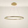 s.luce LED Ring Pendelleuchte rund Direkt oder Indirekt, Ø 80cm Gold