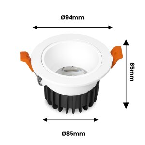 MiBoxer 6W Downlight RGB + CCT l Ø94mm l 2.4 GHz,...