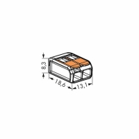 WAGO 221-412 COMPACT-Verbindungsklemme 2x, für alle...