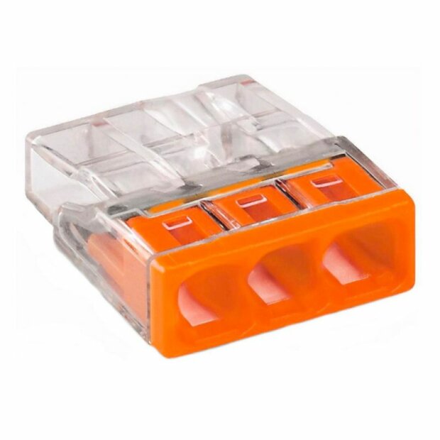 WAGO 2273-203 COMPACT-Verbindungsdosen- klemme,für eindrähtige Leiter,max.2,5mm²