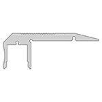 Profil, Treppenstufen-Profil AL-02-10, 10 - 11,3 mm LED Stripes, Aluminium, Silber, Eloxiert, Tiefe: