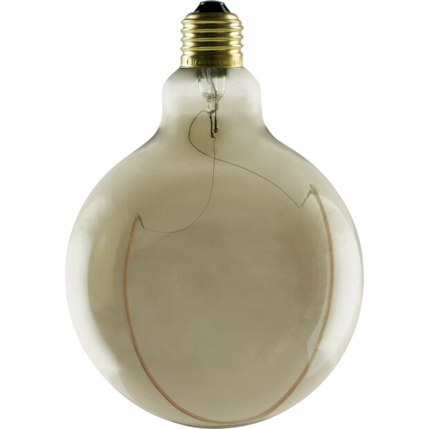 LED Illusion Globe 125 crescent top smokey grau|E27| 6 W (30 W)|320 Lm|1.900 K|