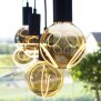 LED Illusion Globe 125 crescent top smokey grau|E27| 6 W (30 W)|320 Lm|1.900 K|