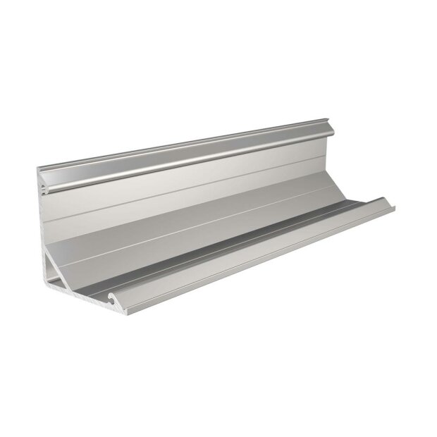 Profil, Eck-Profil AV-05-15, 15 mm LED Stripes, Aluminium, Silber, Eloxiert, Tiefe: 2000 mm, Breite: