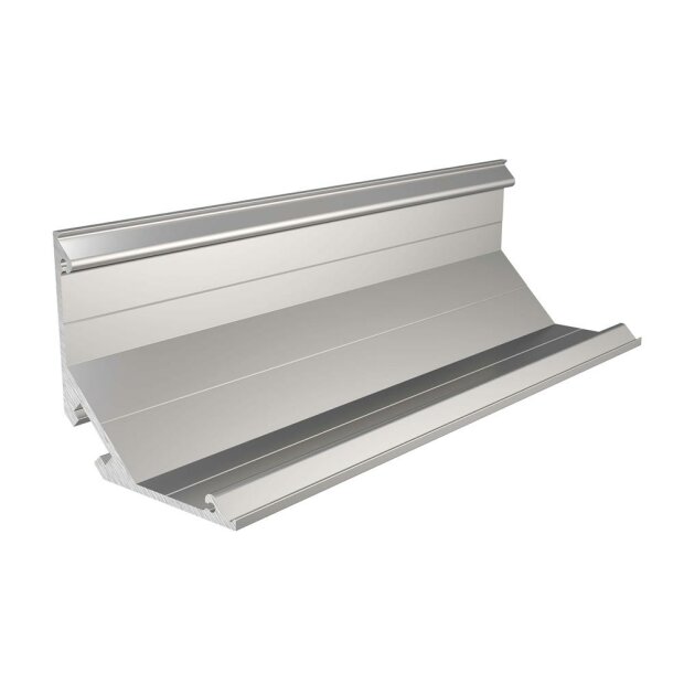 Profil, Eck-Profil AV-05-25, 25 mm LED Stripes (2x 12 mm), Aluminium, Silber, Eloxiert, Tiefe: 2000