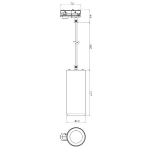 1-Phasenleuchte-Pendelleuchte, Lucea, 6 W, DIM, 2700 K, Weiß, 200-240 V/AC, 50 / 60 Hz, IP 20