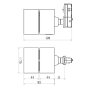 1-Phasen-Spot, Uni II Mini, Tilt, 11,3 W, DIM, 2700 K, Schwarz, Stromkonstant, 200-240 V/AC, 50 / 60