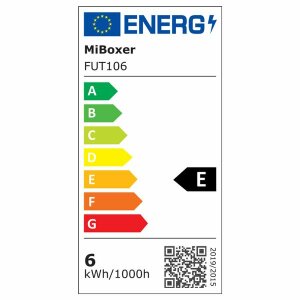 MiBoxer 2.4GHz GU10 LED Leuchtmittel | Gehäusefarbe: weiß | 6W | 550 lm | 30° | Steuerung ü. Fernbedienung | RGB + CCT (2700K-6500K) FUT106