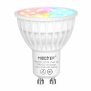 MiBoxer 2.4GHz GU10 LED Leuchtmittel | Gehäusefarbe: Weiß | 4W | 320 lm | 25° | Steuerung ü. Fernbedienung | RGB+CCT (2700K-6500K) FUT103