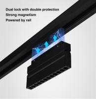 MiBoxer 10W Downlight schwenkbar l 48V l Magnetisch l CCT l ZigBee 3.0 + 2.4GHz l schwarz l MG2-10F-RF