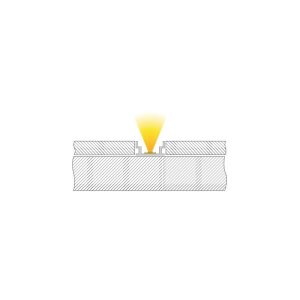 Profil, IP-Profile, U-flach AU-04-12, 12 - 13,3 mm LED Stripes, Aluminium, Silber, Eloxiert, Tiefe: