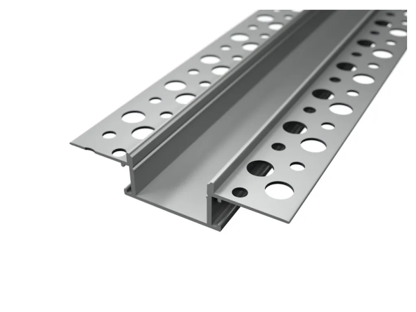 Hagemann LED Profil 2m | Trockenbauprofil breit | Alu eloxiert| Recessed 5  inkl. Abdeckung