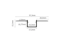 Hagemann LED Profil 2m | Trockenbauprofil schmal | Alu...