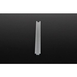 Profil, T-Profil flach ET-01-08, 8 - 9,3 mm LED Stripes, Aluminium, Silber, Eloxiert, Tiefe: 2000 mm