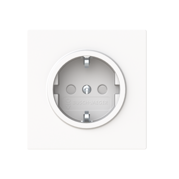 SCHUKO® Steckdosen-Einsatz - Safety+ SCHUKO® studioweiß matt - Busch-art linear®