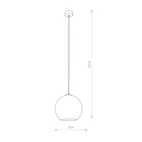 Nowodvosrki Hängeleuchte Polaris smoked ohne Leuchtmittel