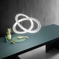 YARA S/P Pendelleuchte ITA Designer weiß 40W 3000K 570er Durchmesser