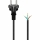 GooBay Euro Netzkabel | 3x0,75mm² | Länge 1,5M | Schwarz