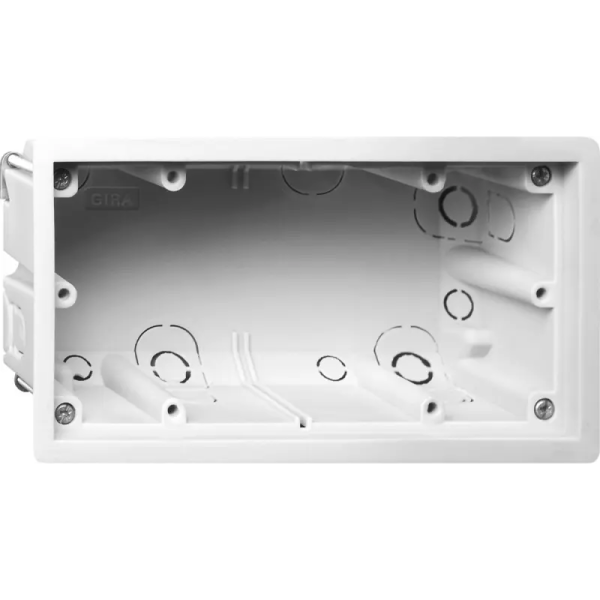 Gira Gerätedose E2 für den flachen Einbau | 2 Fach
