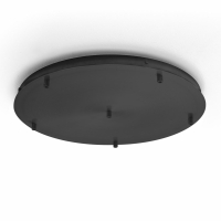 GeaLuce | ALICE B T/6 | Rosette | Farbe: Nero Opaco (Matt...
