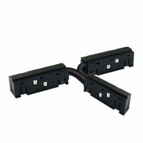 Track48 T-Verbinder, flexibel, schwarz, stromführend, max. 6A, 4-polig