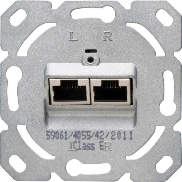 Unterputz Einsatz CAT6, 2×8 geschirmt
