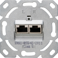 Unterputz Einsatz CAT6, 2×8 geschirmt