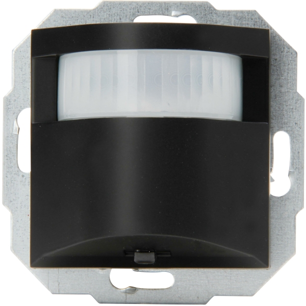 HK07 – INFRAcontrol Bewegungsmelder R180° 55x55mm, 3-Draht-Gerät, IP20, Farbe: schwarz matt